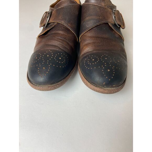 Robert Wayne Montana Buckle Leather Loafers SZ 10D main image 9